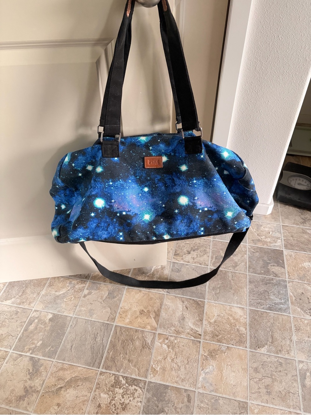 Galaxy Print Blue Weekender PINK by Victoria Secret